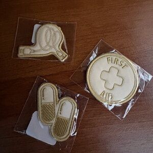 Stoney Clover Lane Gold and Cream First Aid Patch Set of 3